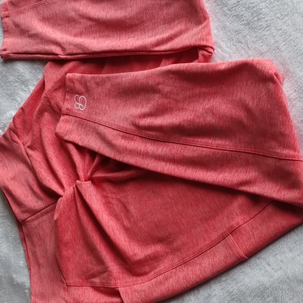 Bombshell Curves Leggings Scrunch Bum Pockets Coral π - Picture 10 of 14